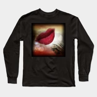 red lips Long Sleeve T-Shirt